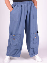 Linen Trousers with button pockets - 10034, Trousers, Pure Plus Clothing, Lagenlook Clothing, Plus Size Fashion, Over 50 Fashion